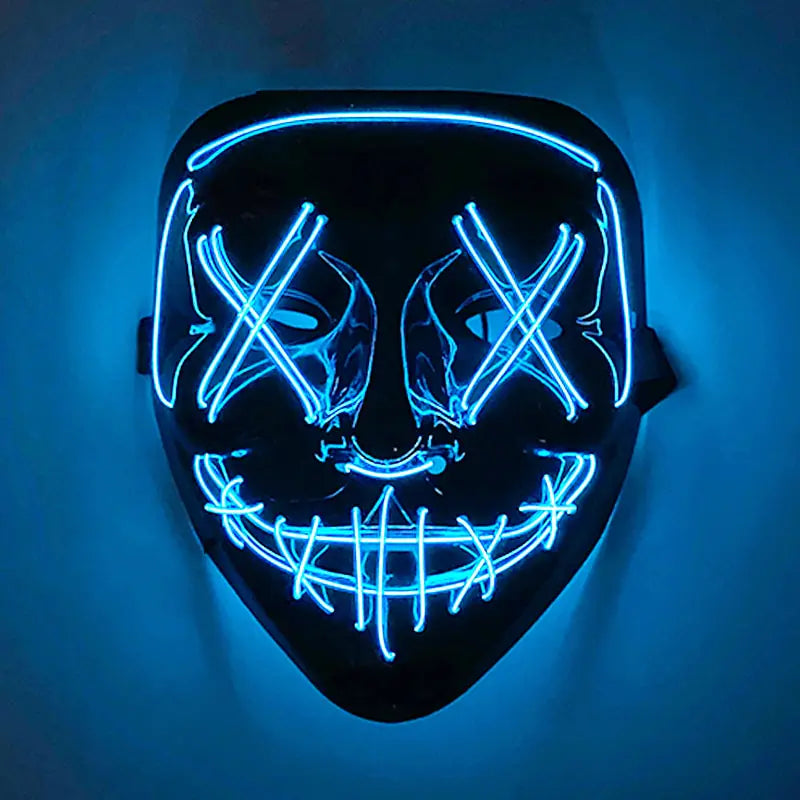 Wireless Halloween LED Purge Mask