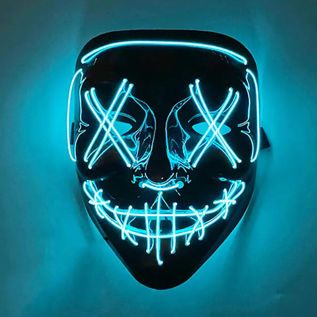 Wireless Halloween LED Purge Mask