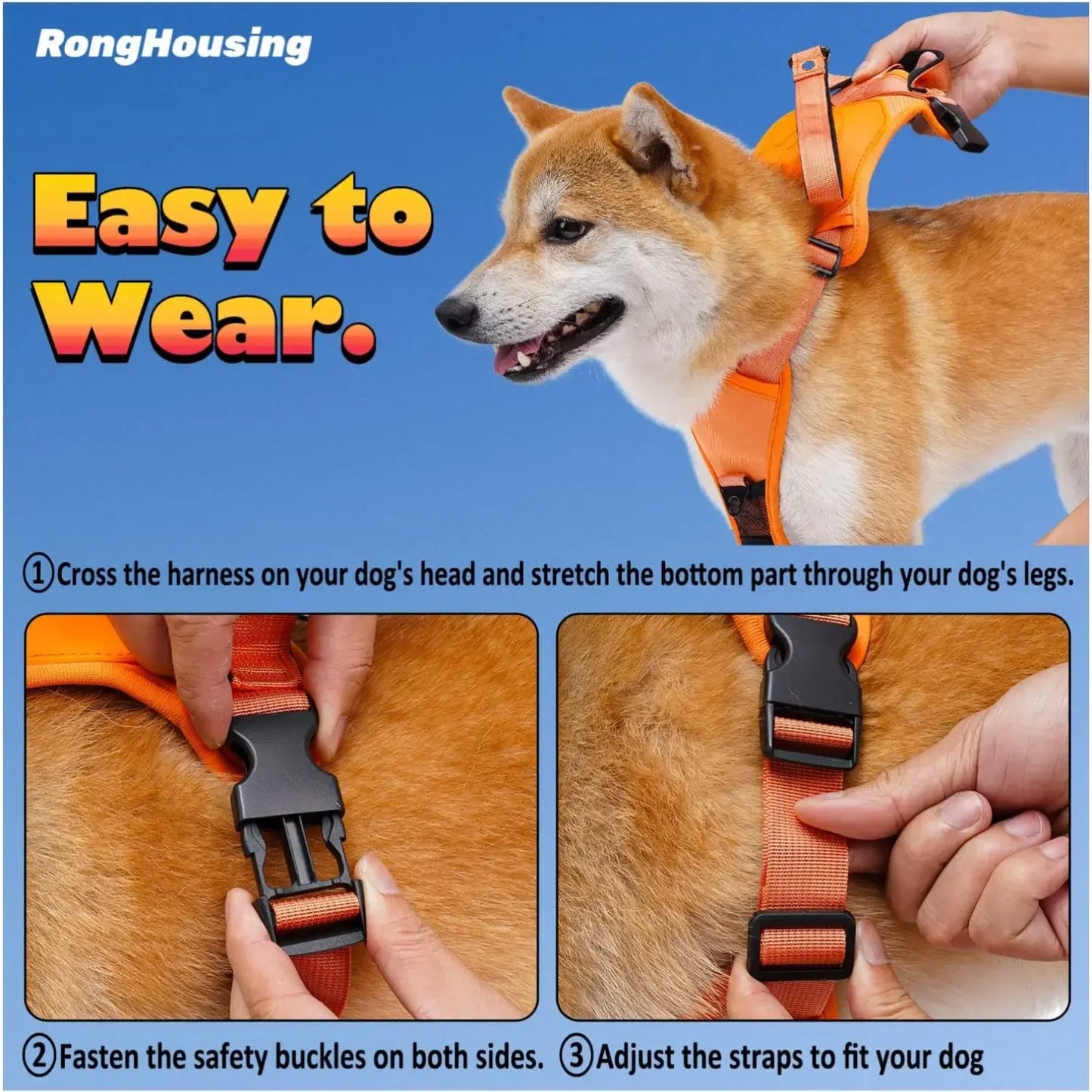 All-in-One Dog Harness & Retractable Leash