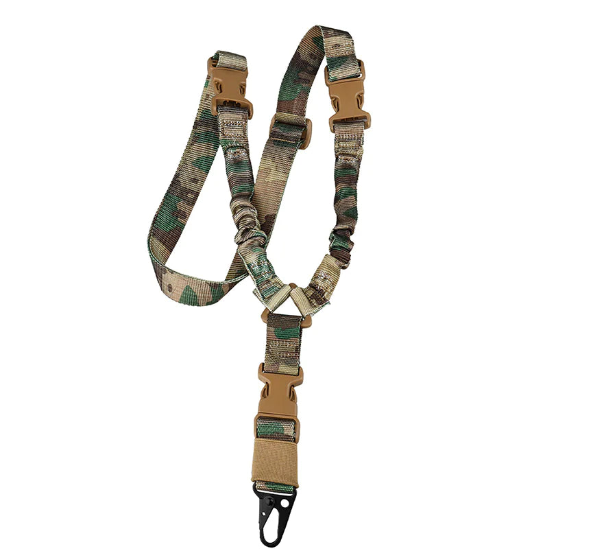 Heavy Duty Tactical Single Point Gun Rifle Sling Adjust & Quick Detach QD Buckle