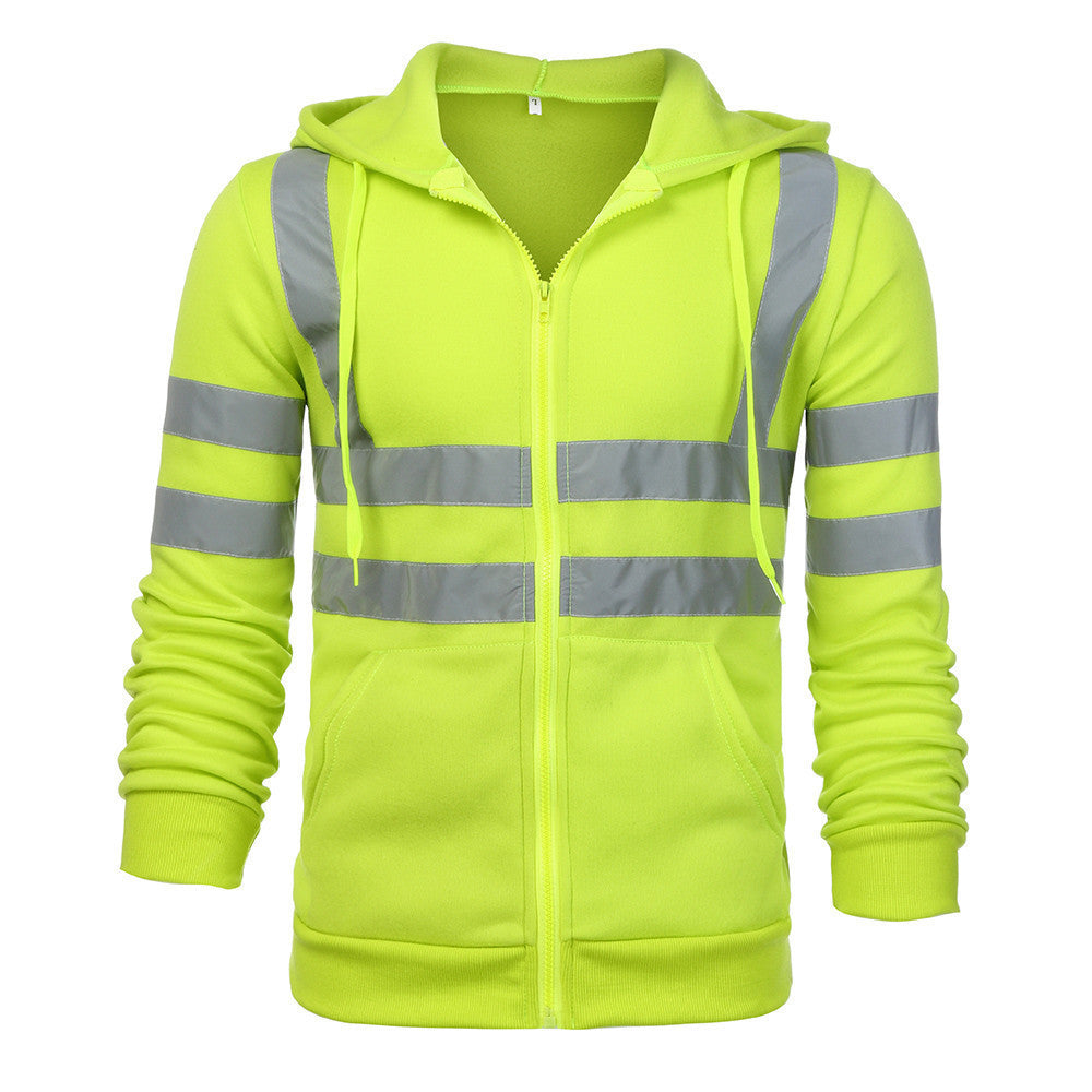 Reflective Strip Sanitation Work Clothes Hoodie