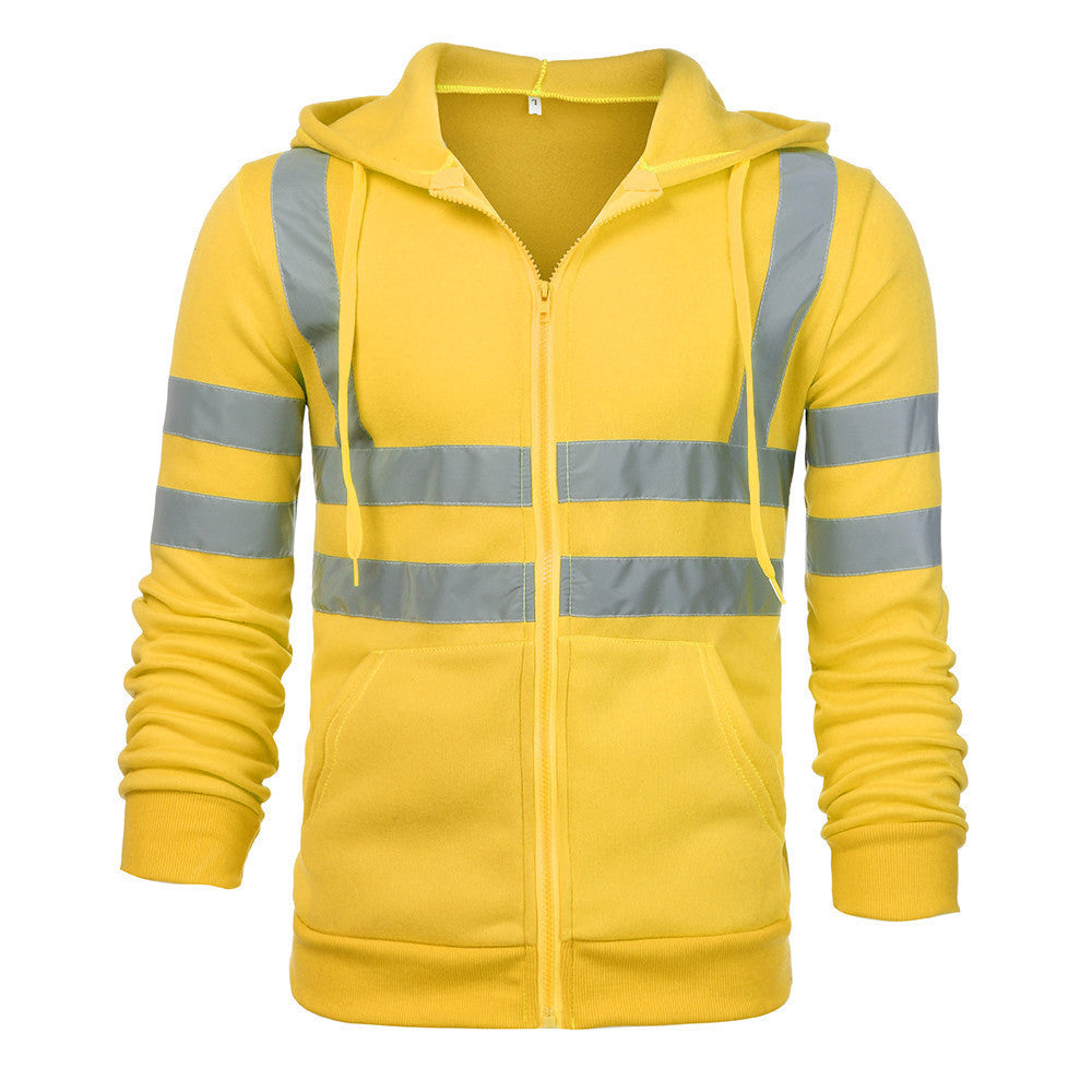 Reflective Strip Sanitation Work Clothes Hoodie