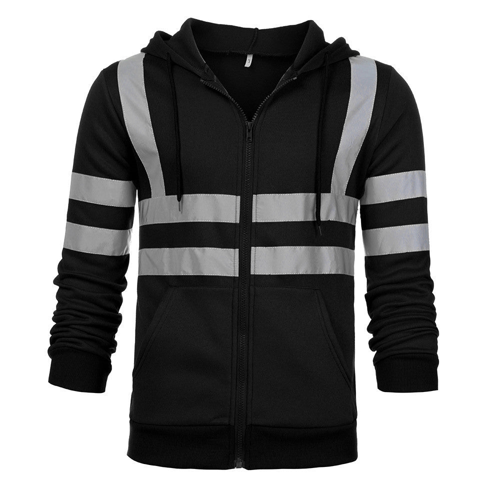 Reflective Strip Sanitation Work Clothes Hoodie