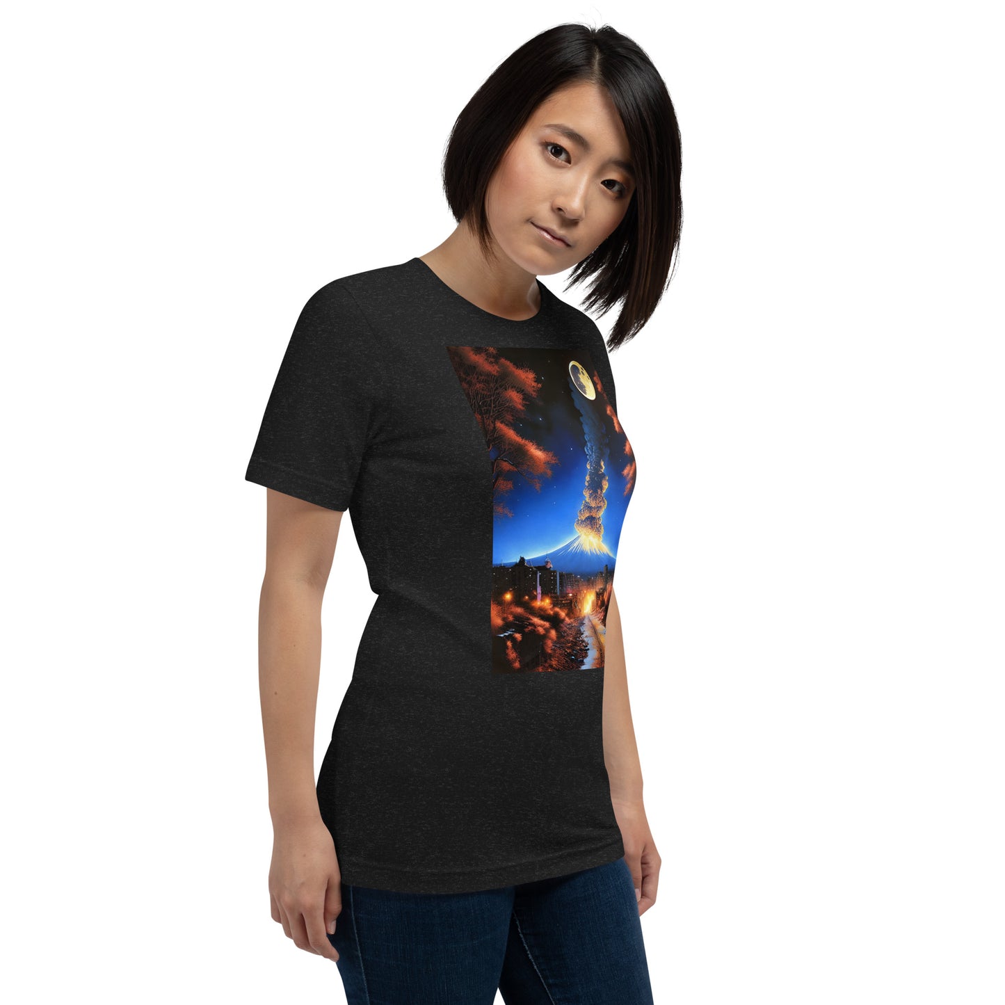 Moon Light Volcano. Unisex t-shirt